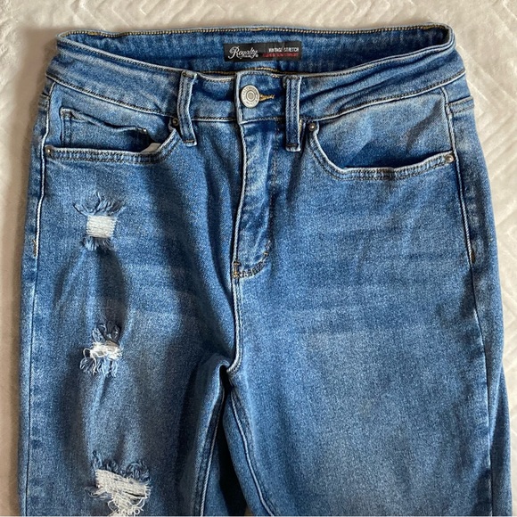 Royalty for Me Vintage High-Rise Distressed Jeans (size 8) - Picture 7 of 8